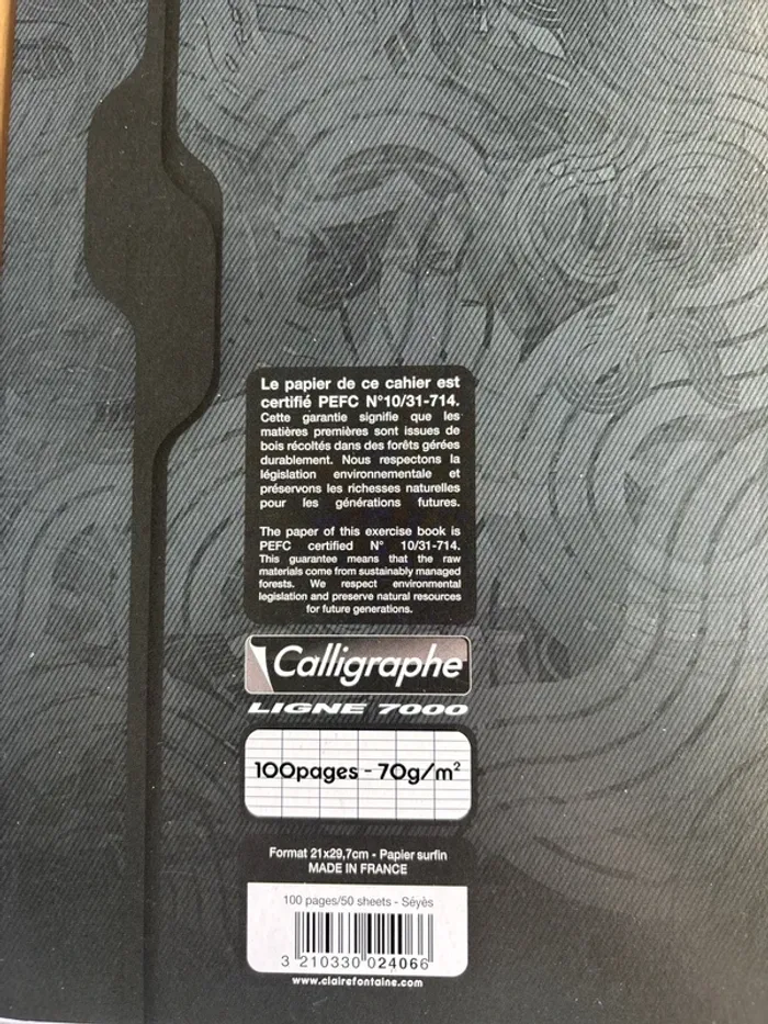 Cahier calligraphe - photo numéro 6