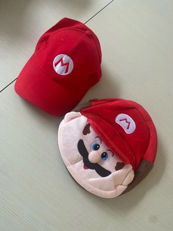 Ensemble casquette et sac à dos Mario idéal pour l’école