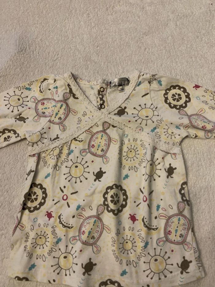 Tee shirt longues manches tout compte fais 18mois