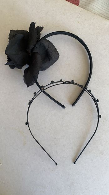 Lot de 2 serre-tête noirs