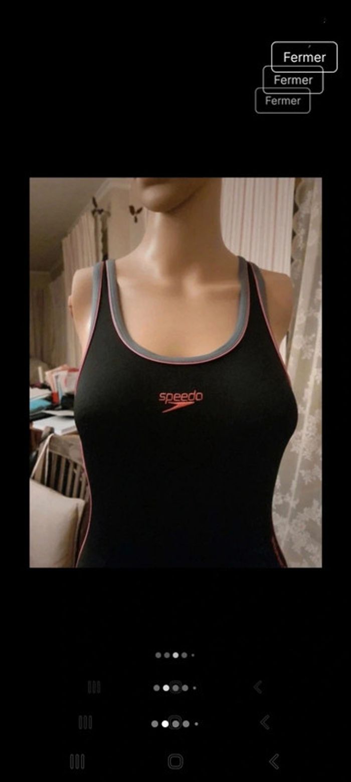 Jolie Maillot de bain noir Speedo fr 38 - photo numéro 2