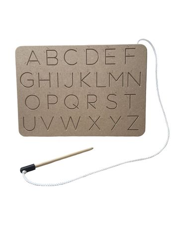 [Version 3] Planche de traçage réversible : Lettres majuscules capitales et minuscules cursives