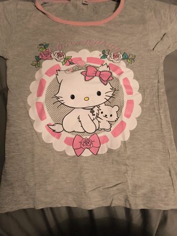 Tee shirt manches courtes charmy Kitty. Hello kitty 8 ans