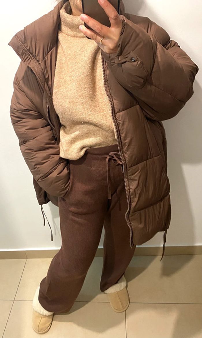 Doudoune Puffer Coat Oversize Chaude ZARA Taille M Et Plus - photo numéro 2
