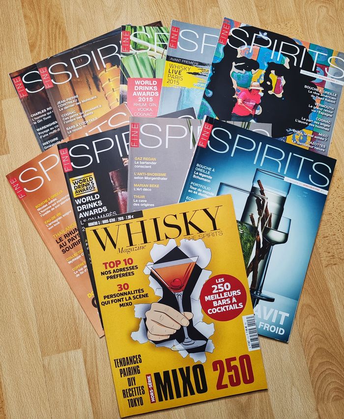 Lot de 9 Fine Spirits +Whisky Magazine hors série 3