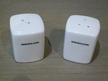 Ensemble salière + poivrière