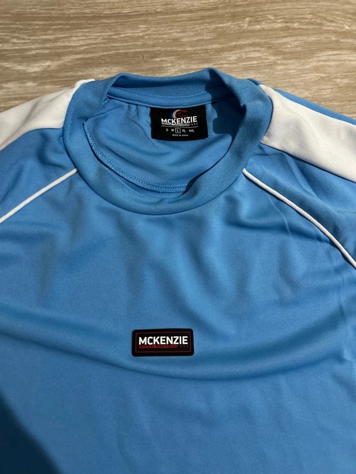 T-shirt McKenzie sport bleu ciel L - photo numéro 2