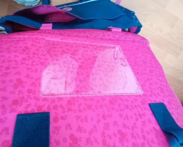 Cartable bleu et rose - photo numéro 9