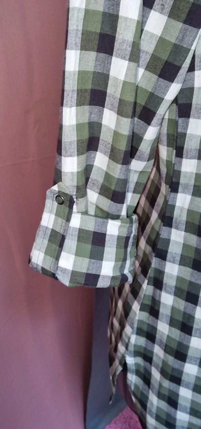 Chemise à carreaux vert taille 3 - photo numéro 3