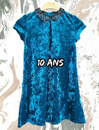 Robe 10 ans  style « velours »