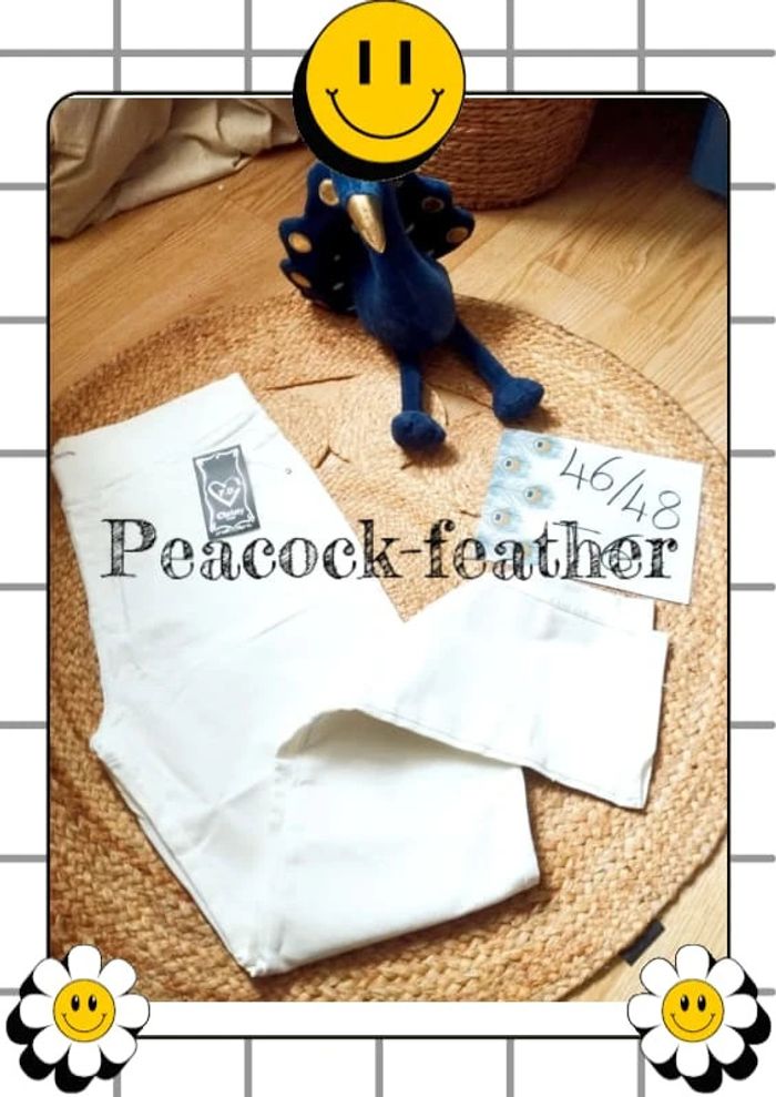 Pantalon blanc Jean tregging neuf étiqueté T6