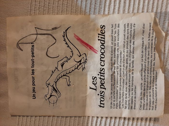 Jeu d’adresse vintage Les trois petits crocodiles – éveil et motricité - photo numéro 2