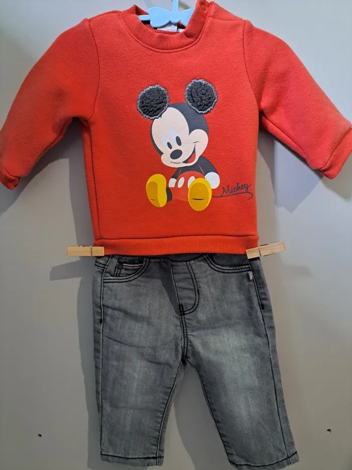 Ensemble 2 pièces - Disney Baby & Obaibi - 3 mois - photo numéro 2