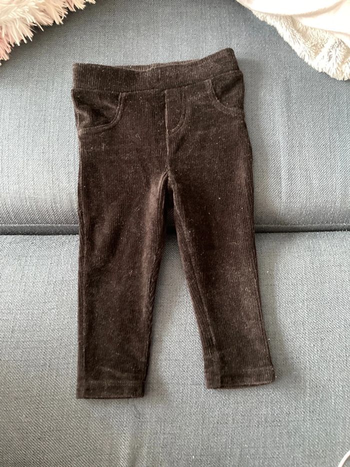 Legging velours 12 mois