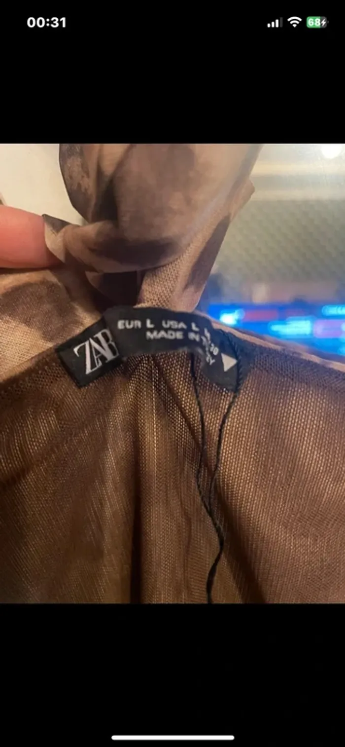 Top Zara imprimé léopard taille L - photo numéro 6