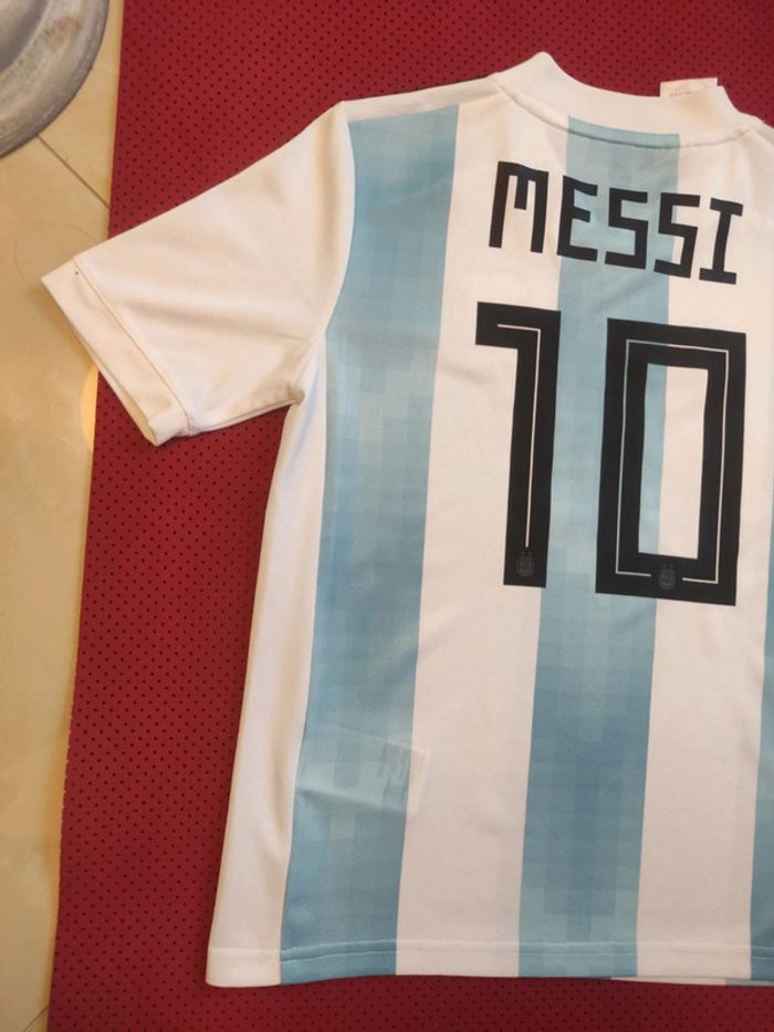 Maillot de foot Messi Argentine, Adidas Authentique Officiel taille enfant 9/10 ans - photo numéro 14