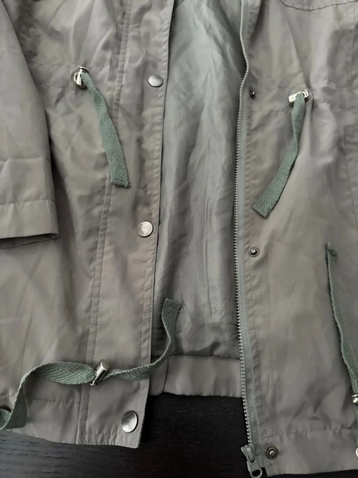 Veste kaki imitation militaire grande taille - photo numéro 6