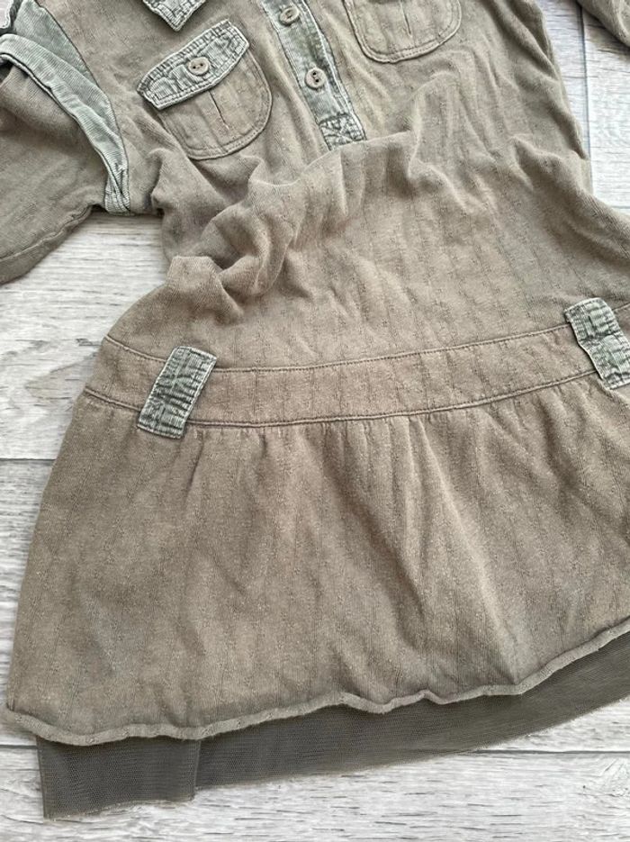 Robe kaki IKKS 2 ans - photo numéro 3