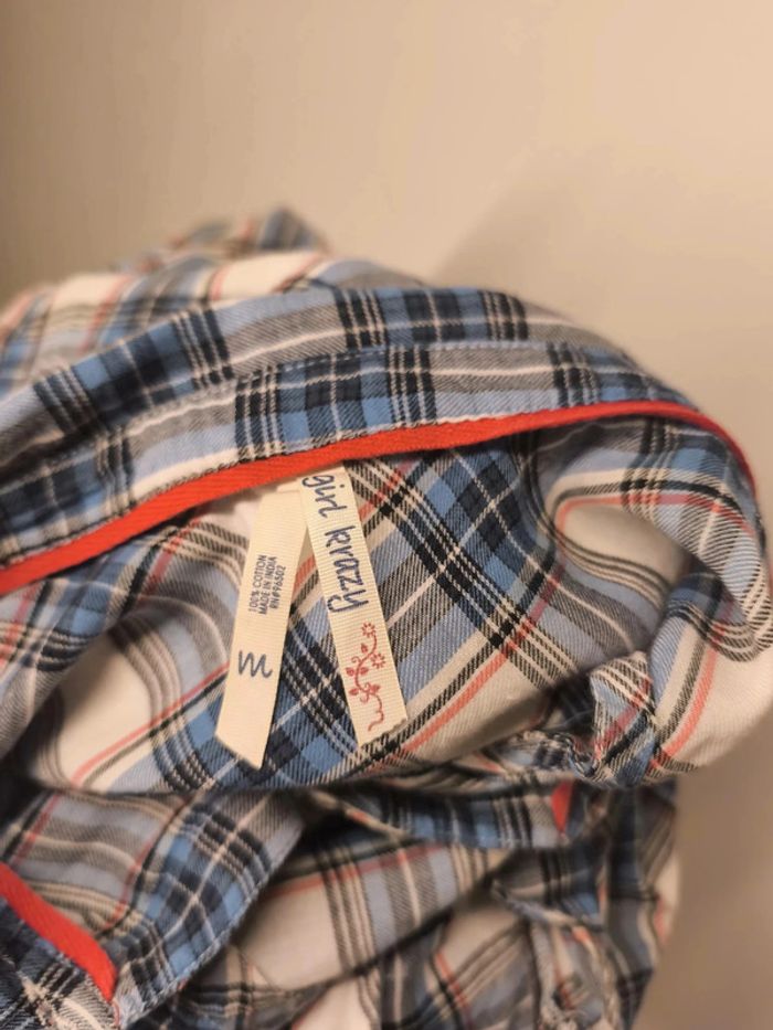 Chemise sans manche Girl Krazy Femme Taille M Carreaux - photo numéro 5