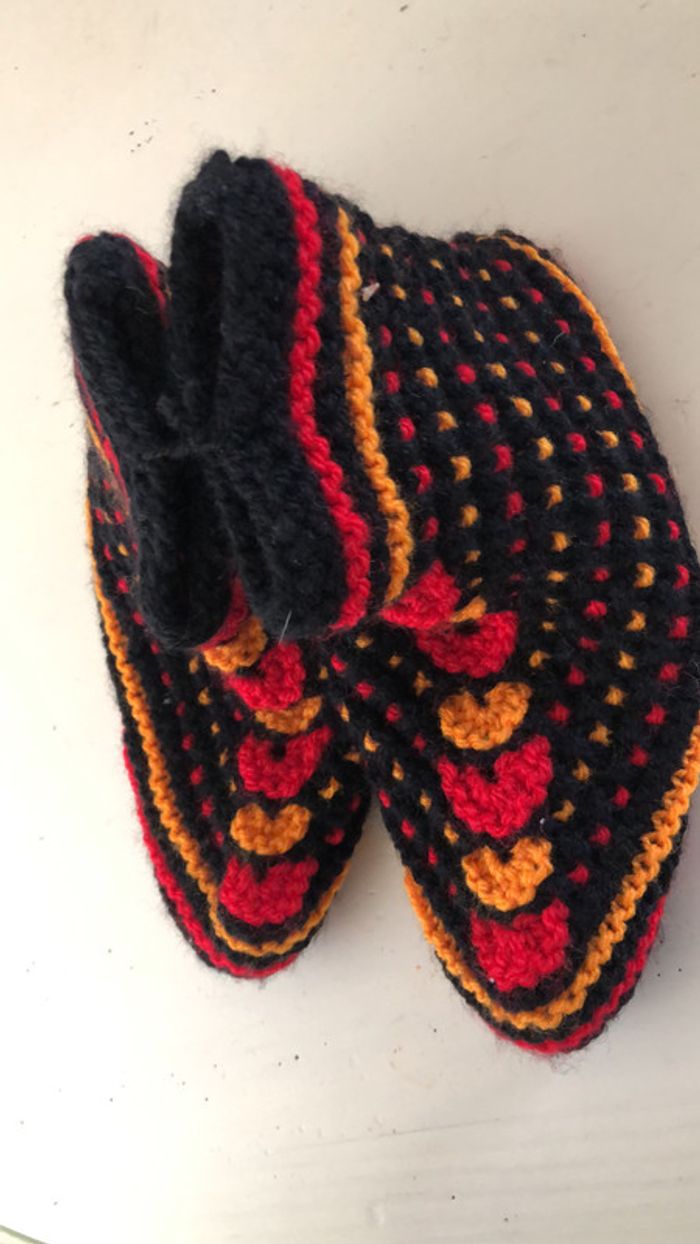 chaussons tricotés à la main - photo numéro 17
