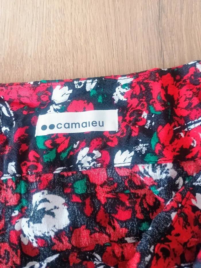 Vends Jupe longue fleurie Camaïeu - Taille 44 - photo numéro 5