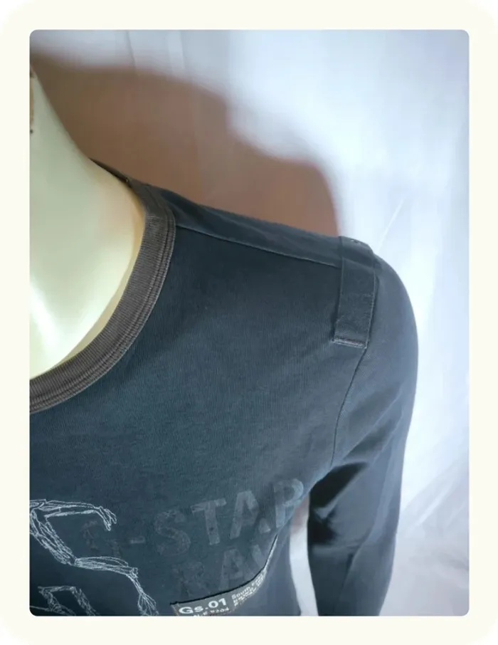 Tee shirt manches longues homme G-star raw Taille L 40 - photo numéro 2