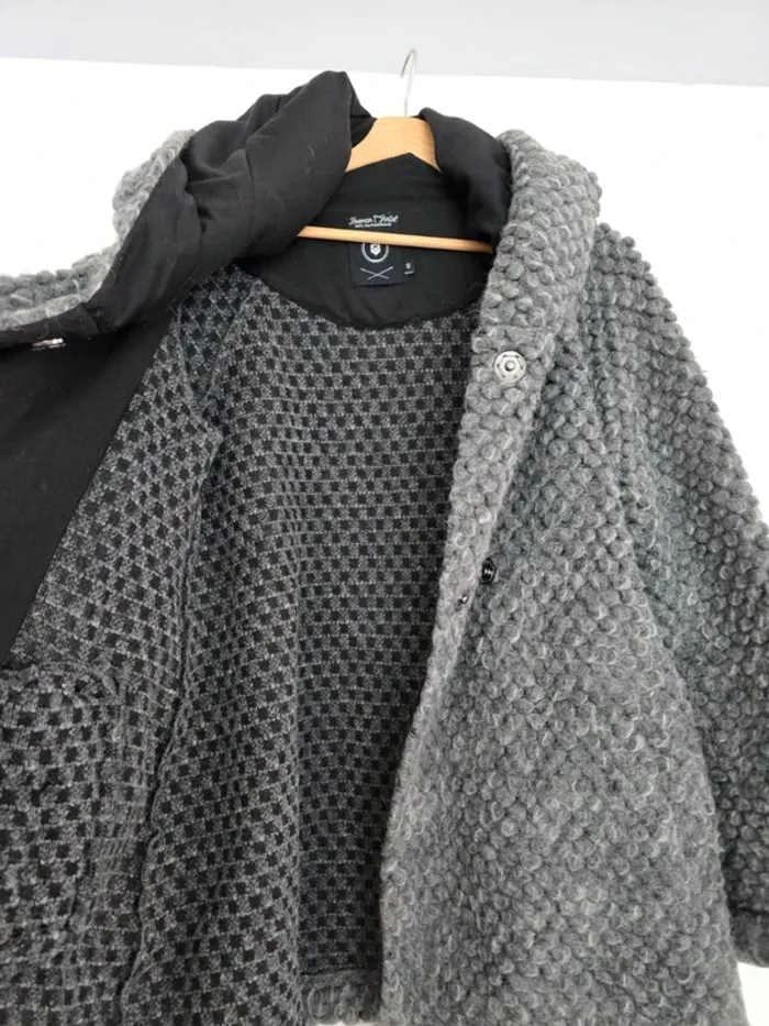 Manteau gris chiné très chaud - photo numéro 2