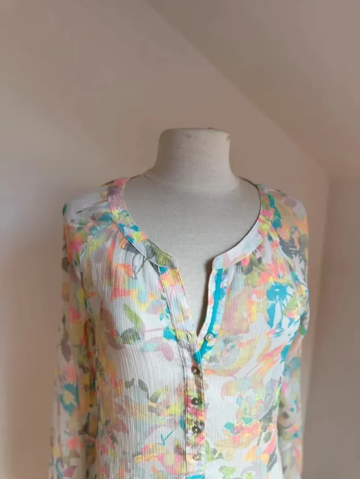 Superbe chemise blouse fluide légère Street One 🌸 40 - photo numéro 2