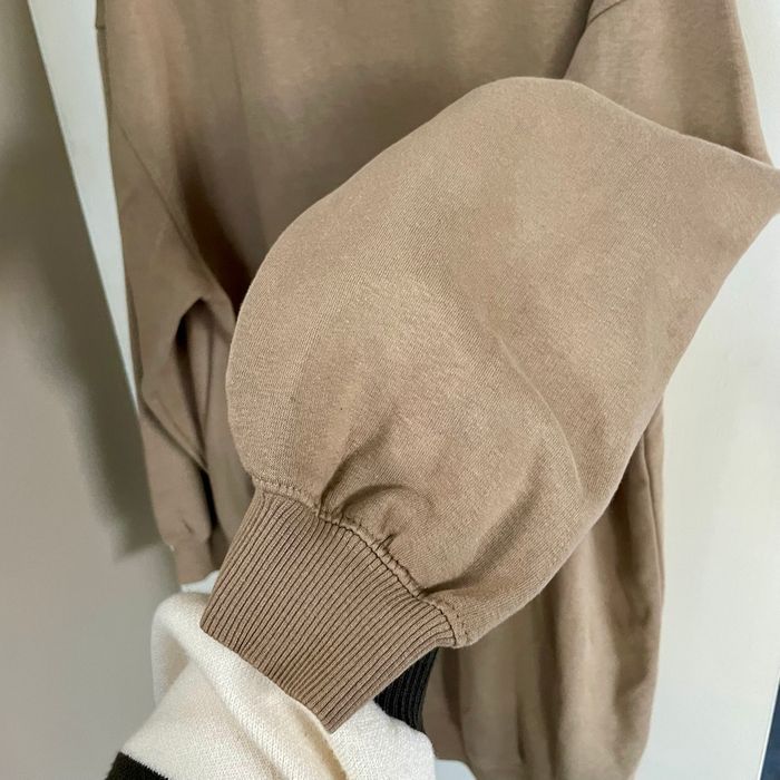 Robe pull camel Pull&Bear Taille M oversize col montant coton majoritaire V051 - photo numéro 9