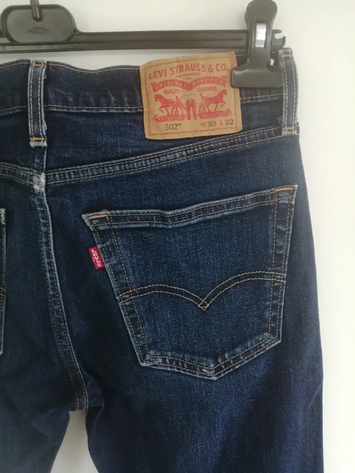 Jeans Levi's 502 W30L32 bleu - photo numéro 9