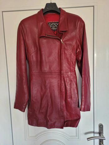 Manteau cuir femme 36