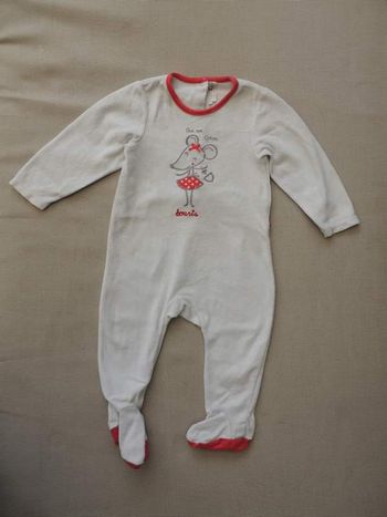 Pyjama hiver fille 18m 81cm Orchestra