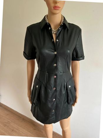 Robe noire neuve en simili cuir Tally Weijl taille XS