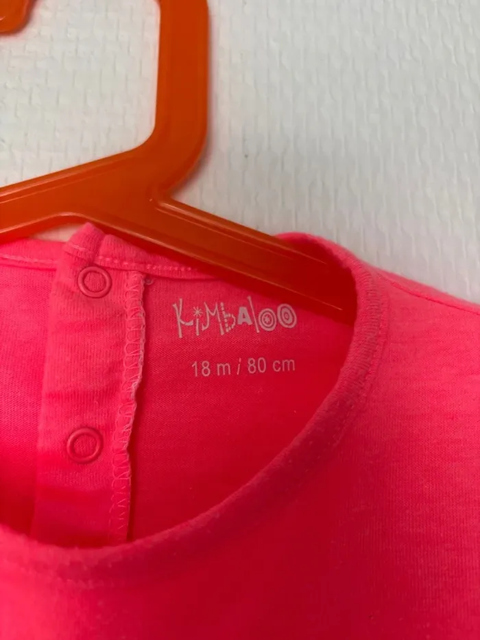 T-shirt fluo rose Kimbaloo - photo numéro 2