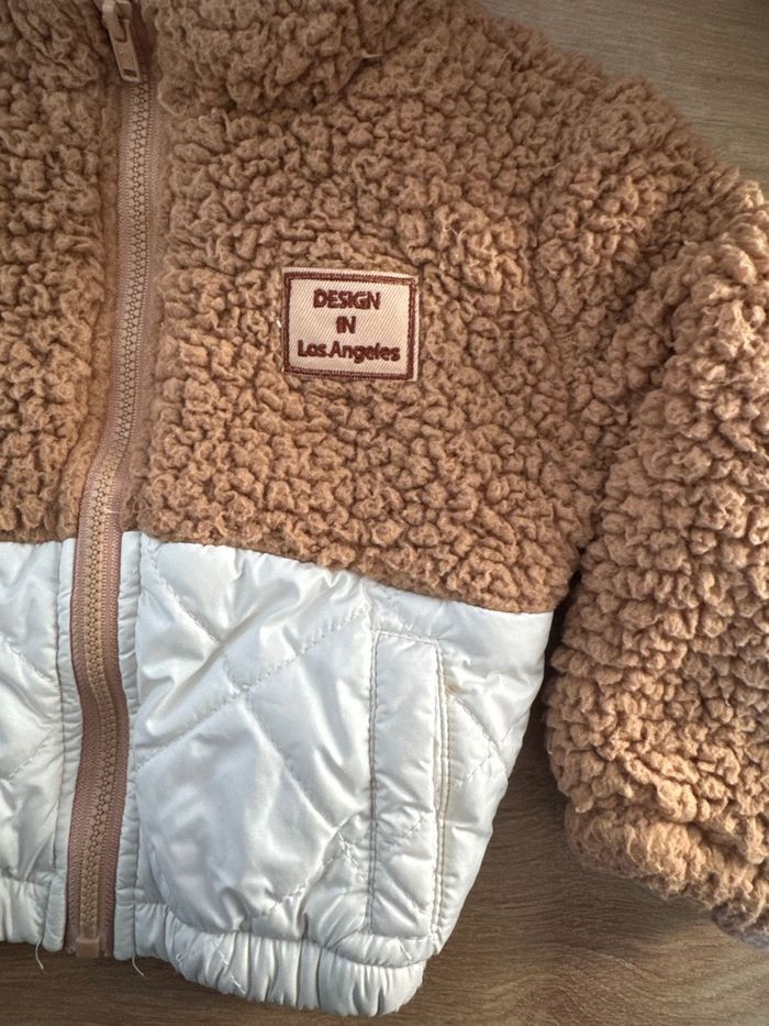 Manteau veste sherpa Cosy Club - 6/9 mois - photo numéro 4