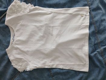 T-shirt blanc fille 8 ans