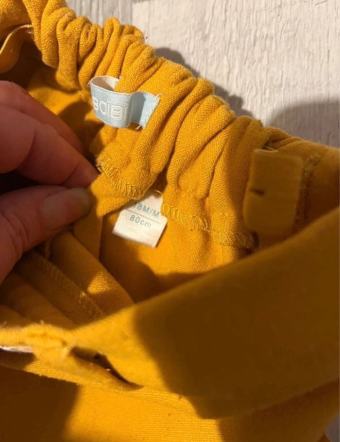 Short moutarde Obaibi 18 mois bébé fille - photo numéro 2