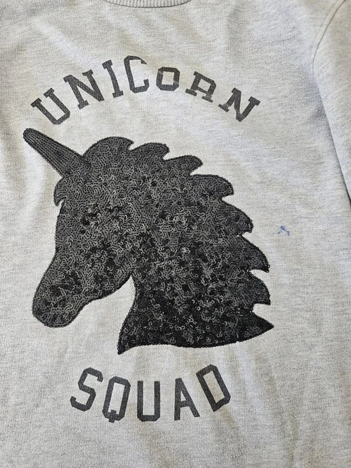 Pull licorne sequins 13 14 ans fille gris - photo numéro 6