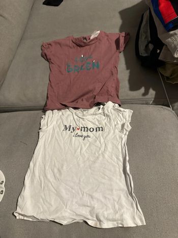 2 t shirt 24 mois