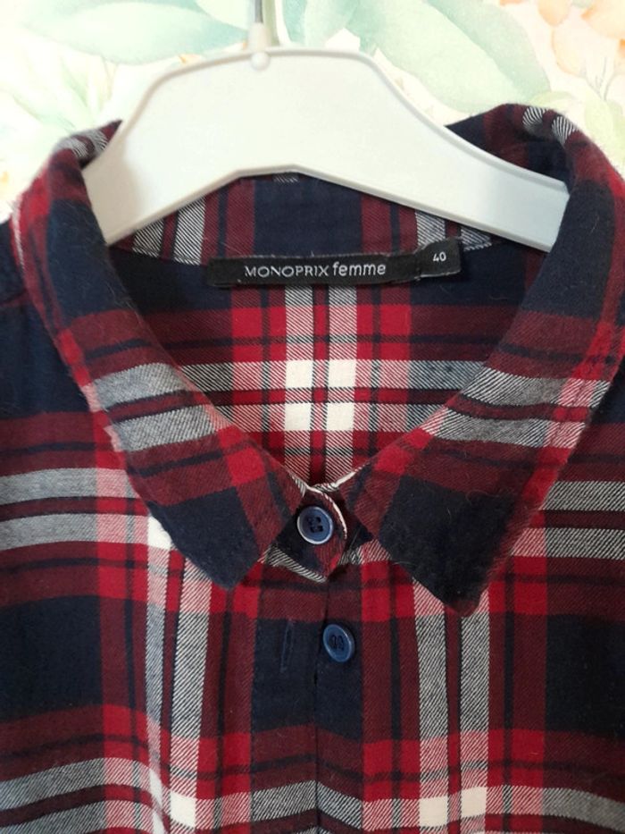 Chemise femme a carreaux - photo numéro 4