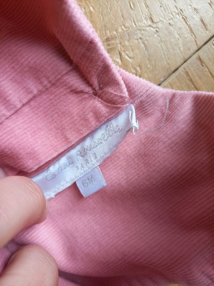 Robe rose pâle velours côtelé Cadet Rousselle - photo numéro 2