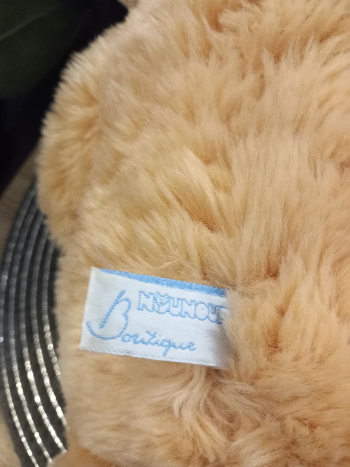 Peluche ours marron clair boutique nounours 42cm - photo numéro 5