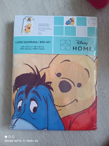 Housse de couette+ taie d'oreiller Winnie l'ourson