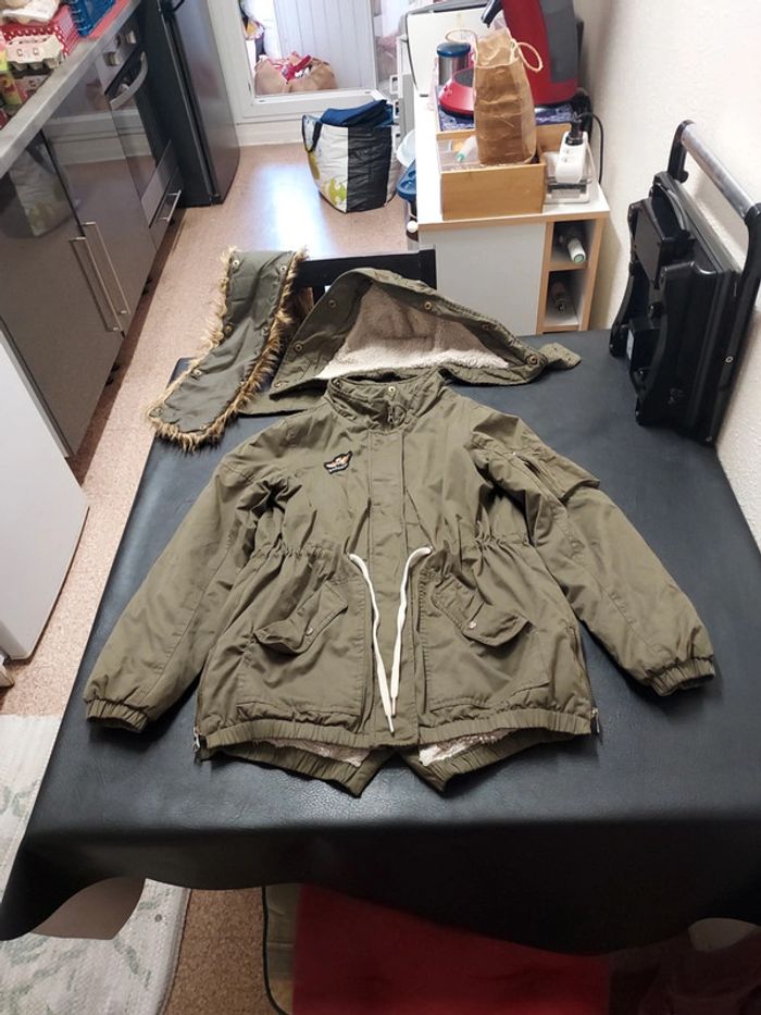Parka capuche amovible fille 14 ans