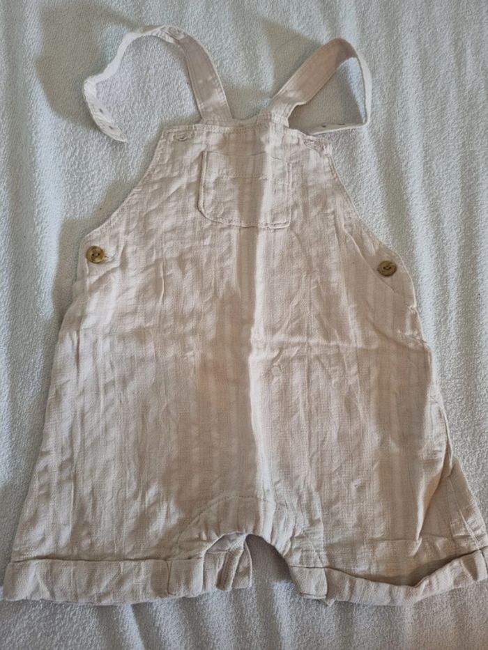 Salopette bébé 6 mois en lin
