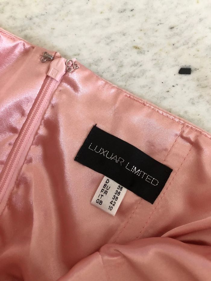 Robe cocktail rose pâle Luxuar limited 38 - photo numéro 4