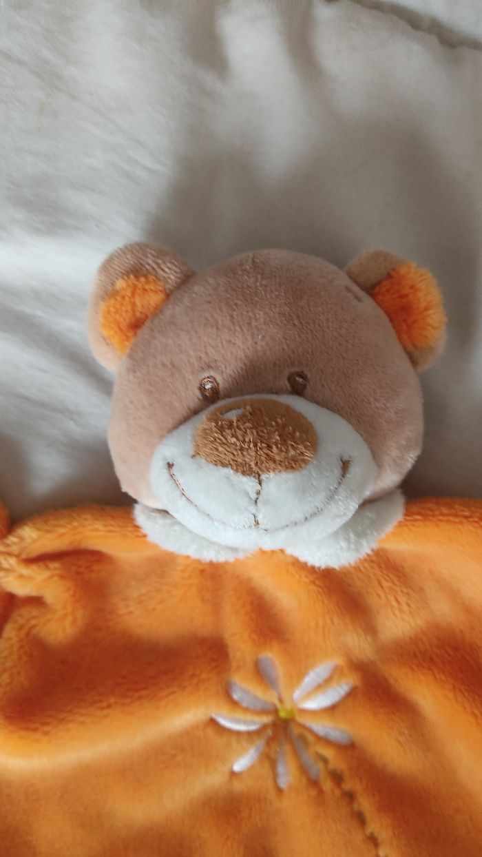 Doudou carré ourson - photo numéro 2