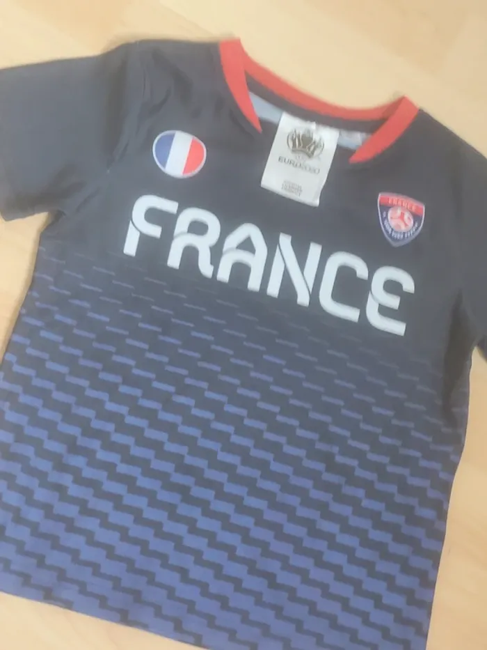 Thsirt maillot football manches courtes Euro2020 France 6ans