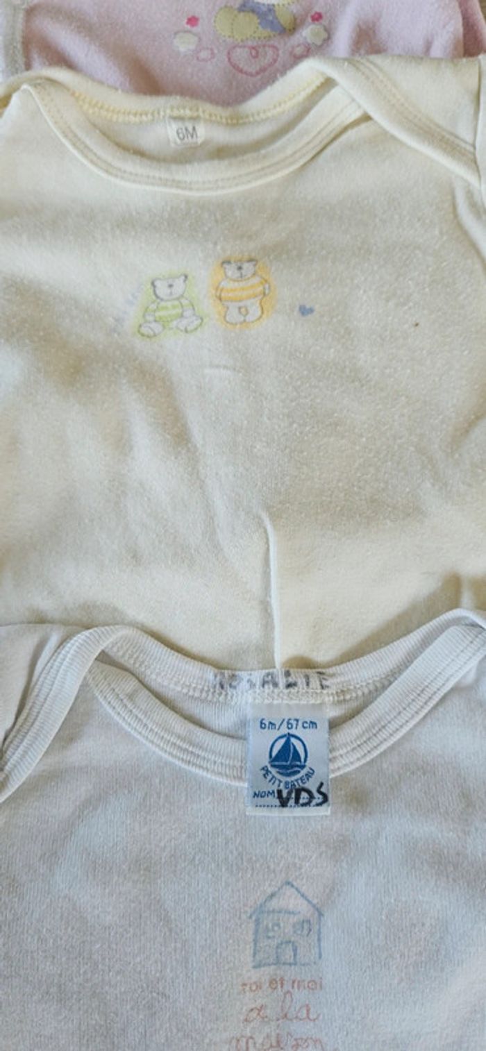 Lot de 3 bodies à manches longues, 6 mois, Petit Bateau - photo numéro 4