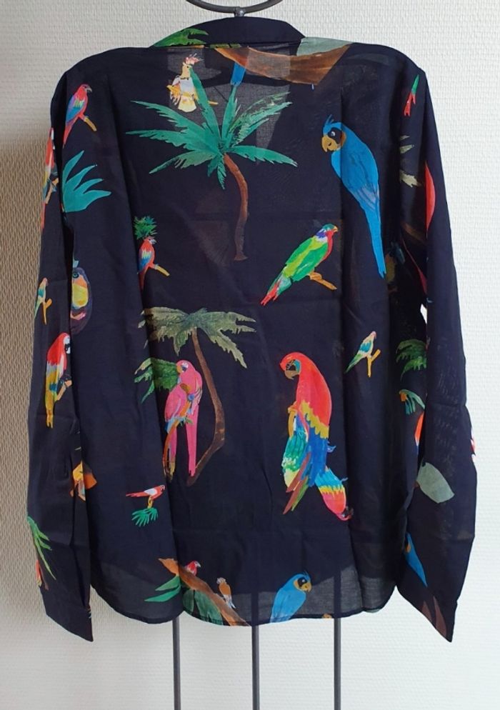 Sézane chemise Perroquets G.Kero t,36 neuve avec étiquette - photo numéro 2